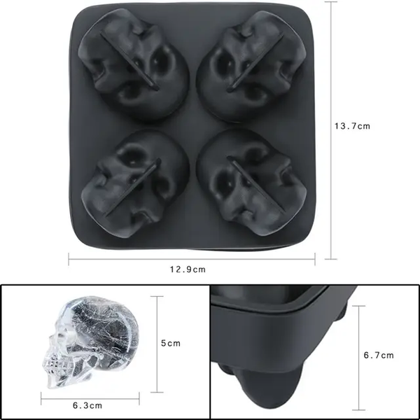 SKULL SILICONE ICE MOLD