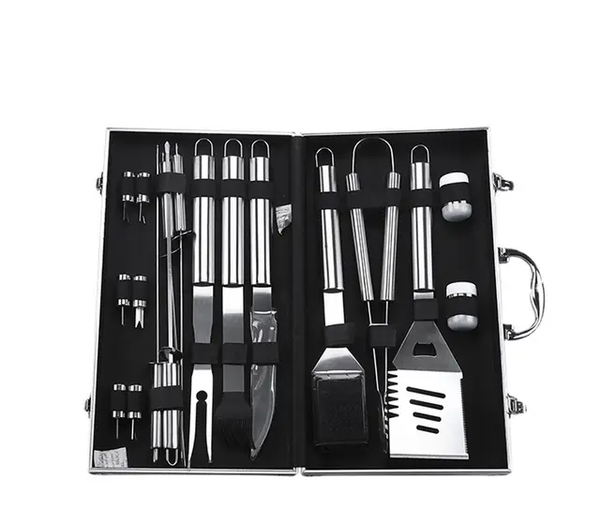 BBQ TOOS SET METAL CASE