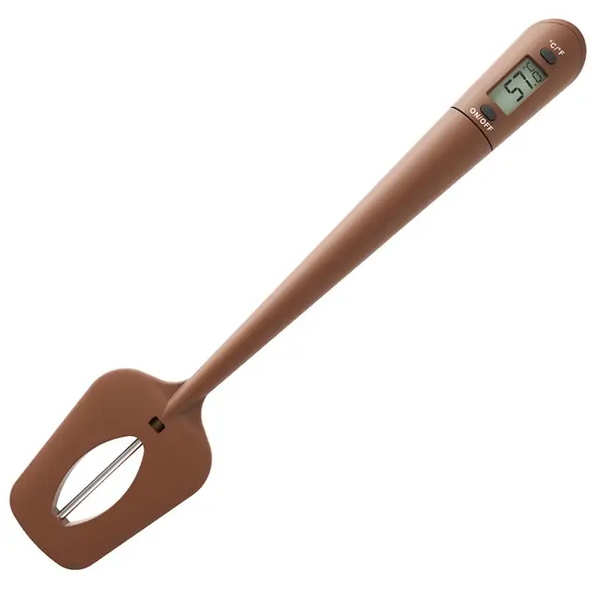 SILICONE CHOCOLATE SPATULA WITH THERMOMETER