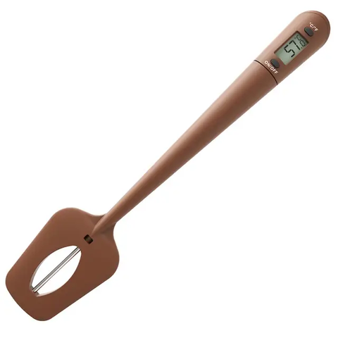 SILICONE CHOCOLATE SPATULA WITH THERMOMETER