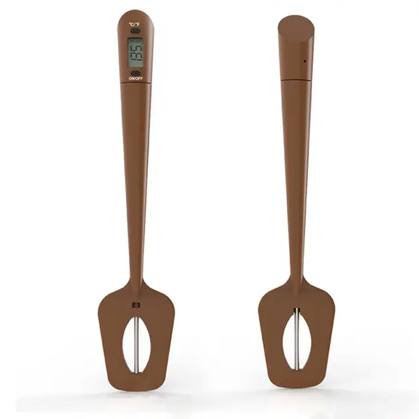 SILICONE CHOCOLATE SPATULA WITH THERMOMETER