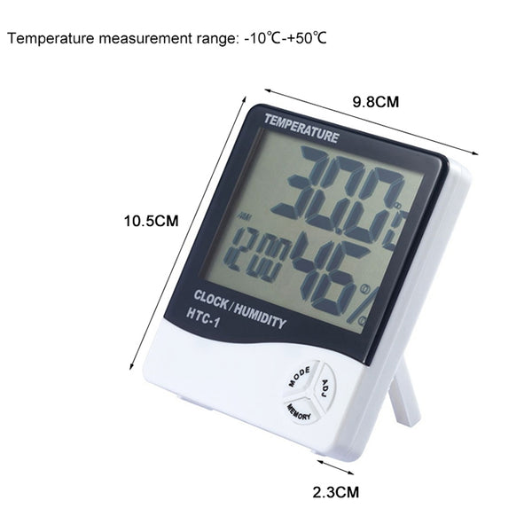 THERMO-HYGROMETER ALARM CLOCK