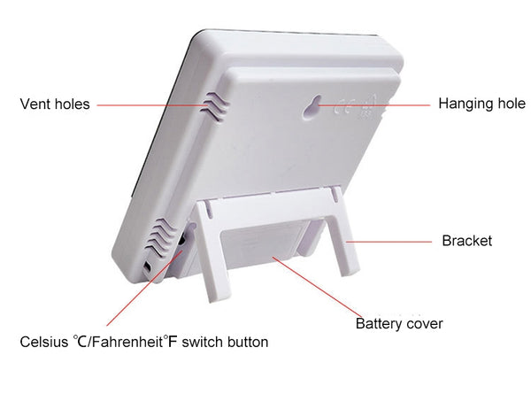 THERMO-HYGROMETER ALARM CLOCK