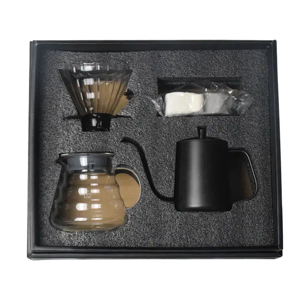 COFFEE TOOLS SET POT 350 ML GLASS DIPPER 600 ML