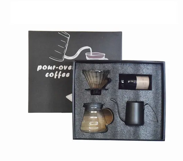 COFFEE TOOLS SET POT 350 ML GLASS DIPPER 600 ML