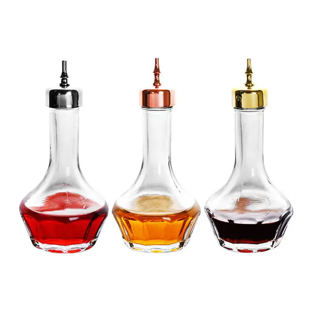 GLASS BITTERS COCKTAIL DROPPER BOTTLE 50 ML