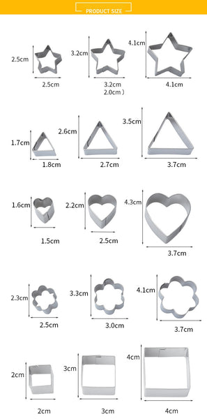 24 PCS COOKIE CUTTERS SET