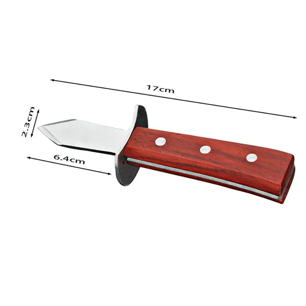 OYSTER KNIFE WOODEN HANDLE