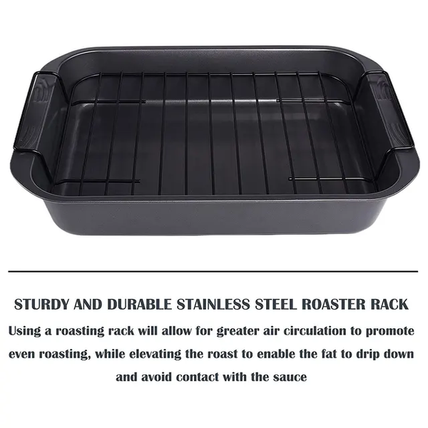 OVEN TRAY WITH RACK 37x27 CM