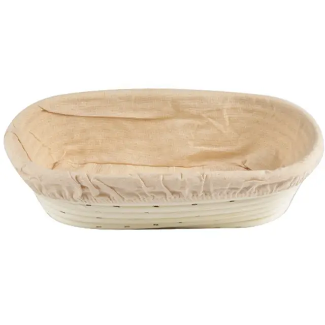 RATTAN BREAD PROOFING BASKET OVAL 30x14 CM