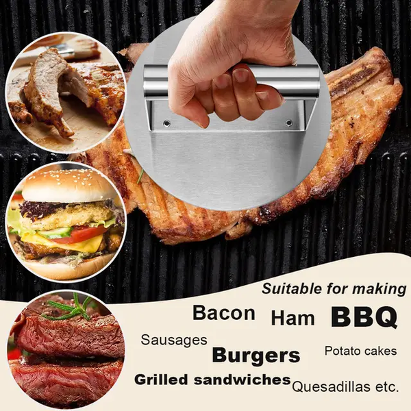 MEAT SMACHED BURGER PRESSER 
14 CM