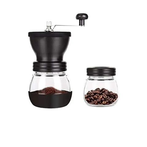 COFFEE BEAN GRINDERS +
CLEAR GLASS JARS