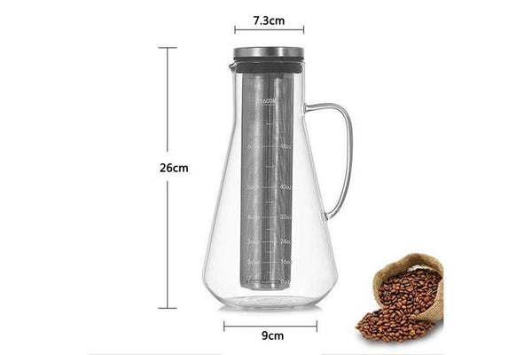 COLD BREW COFFEE MAKER - ICED COFFEE MAKER AND TEA INFUSER