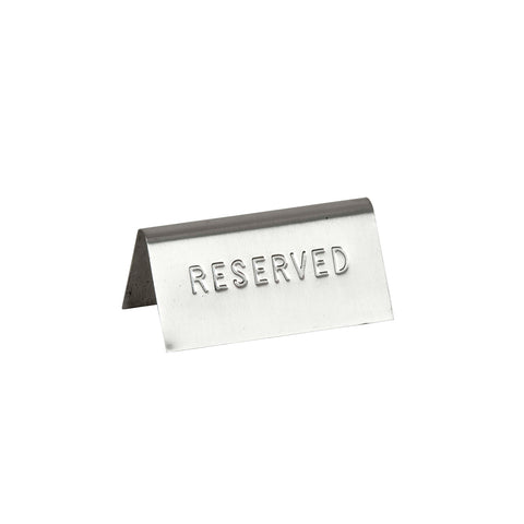 RESERVED SIGN PLATE 12X5.3 CM