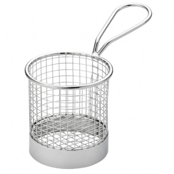 SERVICE BASKET,201 S/S, ROUND,DIA 7.5CM*9CM