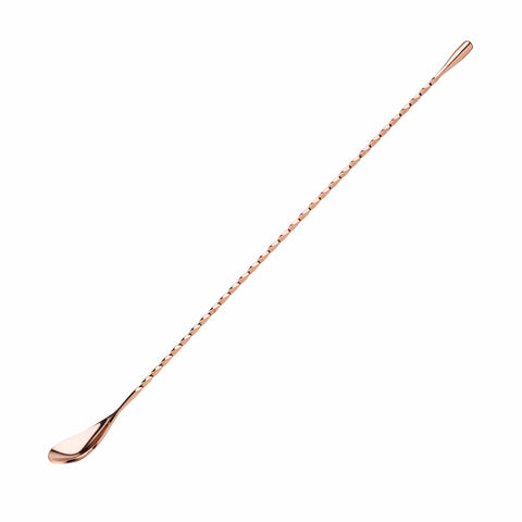 Copper Plated Flat Teardrop Bar Spoon 450mm