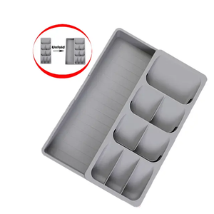 KITCHEN SHELF ORGANIZER GREY