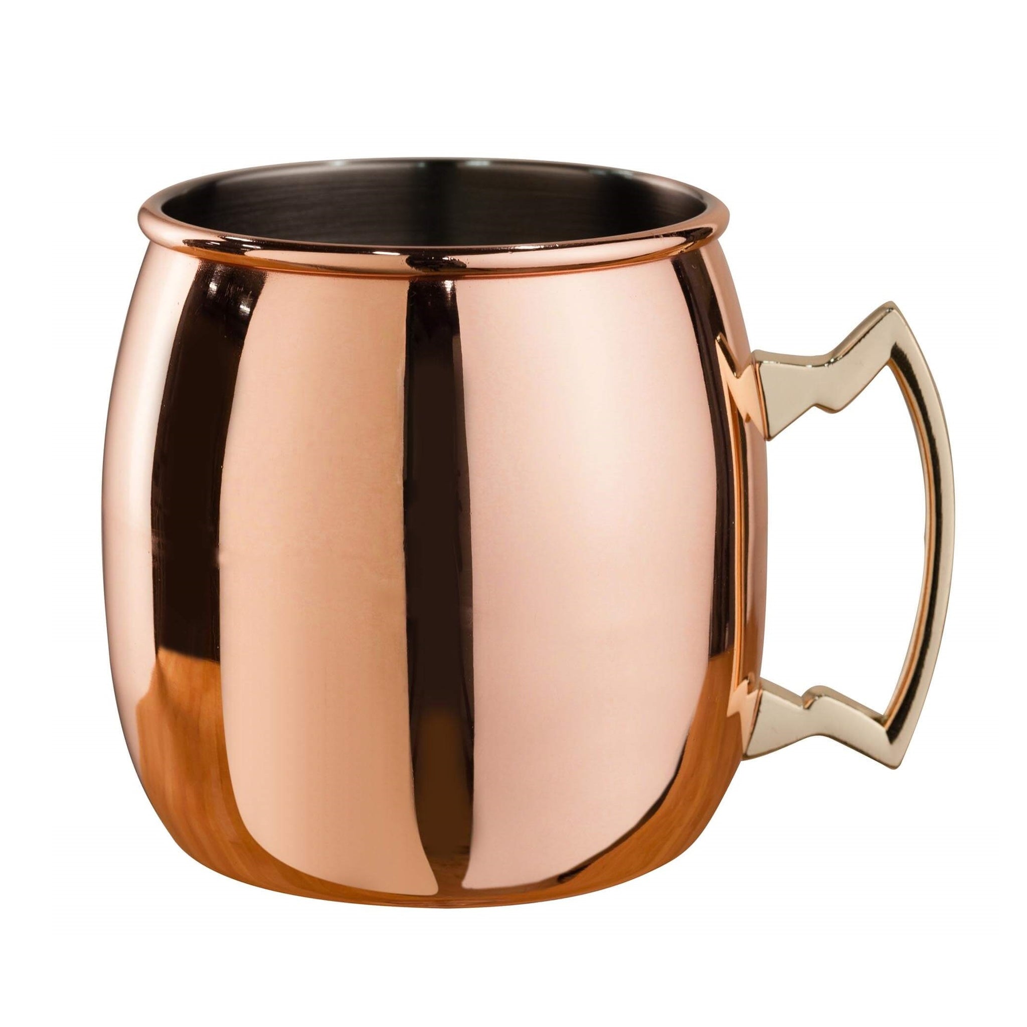 Copper Plated Curved Moscow Mule Mug 550ml