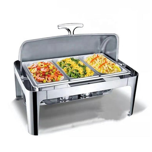 9L Oblong Roll Top Chafer