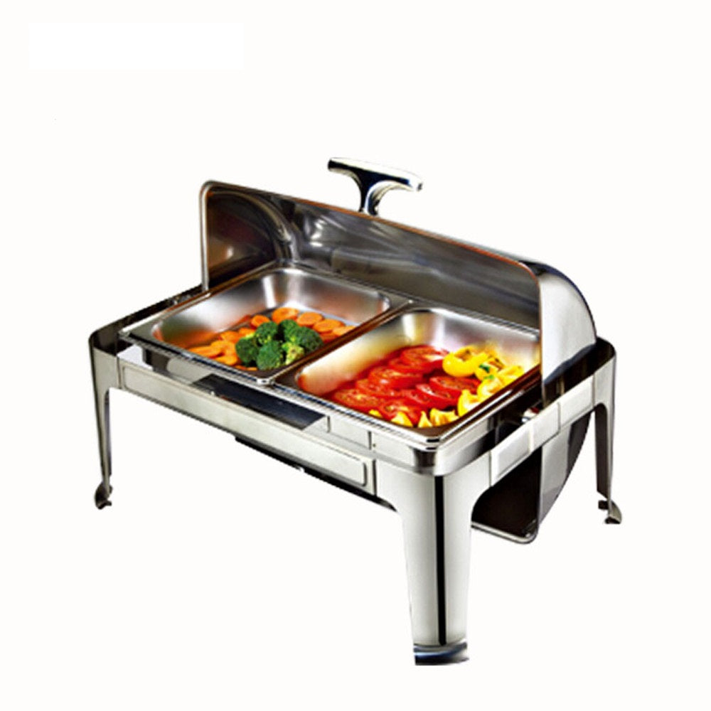 9L Oblong Roll Top Chafer