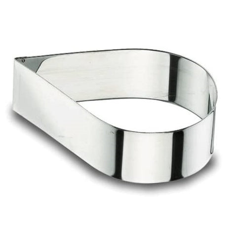 DROP CAKE RING 14x4 CM. STAINLESS STEEL