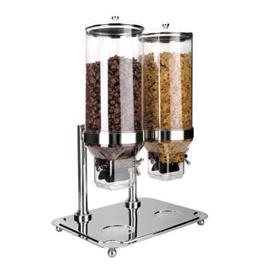 DOUBLE CEREAL DISPENSER WITH STAND