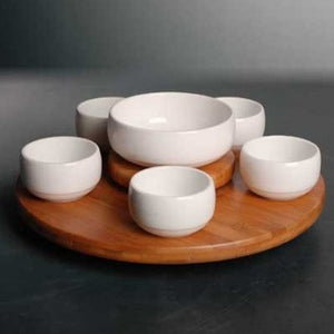 fondu set with 4 forks