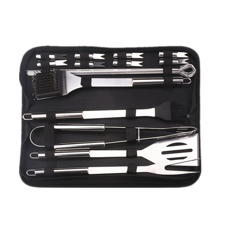 18 PIECES BBQ TOOLS SET STAINLESS STEEL WITH BAG