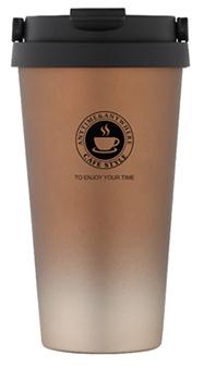 COFFEE MUG STAINLESS STEEL COPPER 500 ML