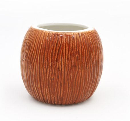 Ceramic Coconut Tiki Mug 500ml