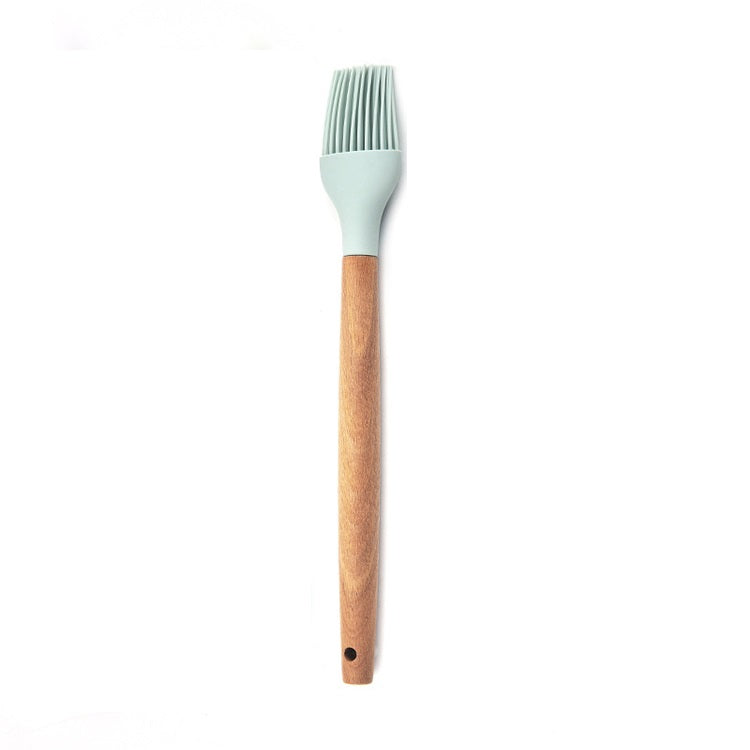 SILICONE BRUSH WOODEN HANDLE 27 CM