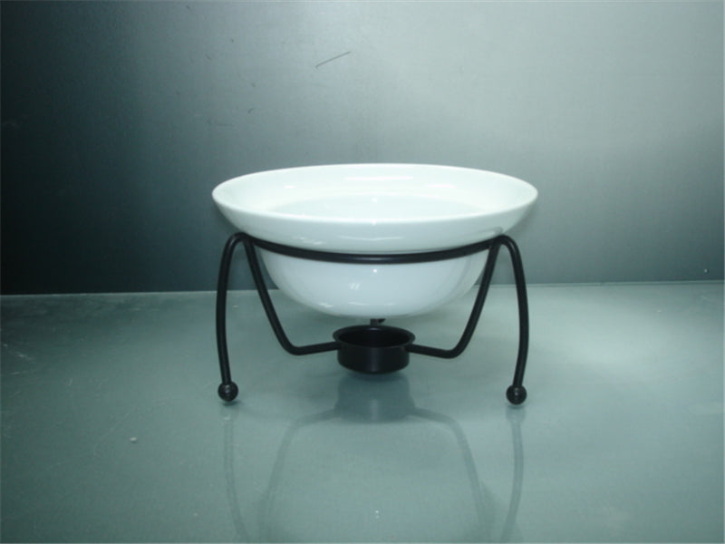 ROUND PLATE WITH METAL STAND