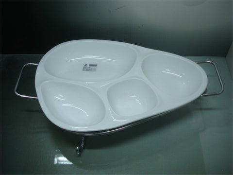 BOWL WITH METAL STAND