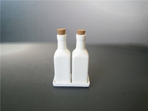 OIL BOTTLE & DISH