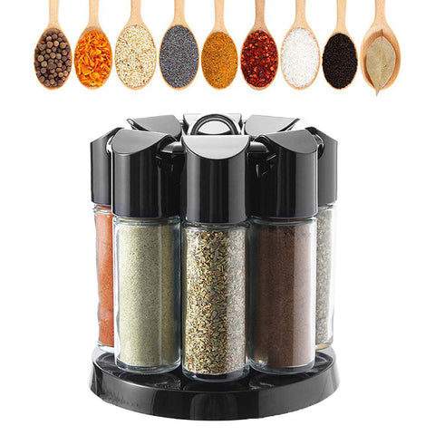 8 PIECES ROTATING SPICES BOTTLES