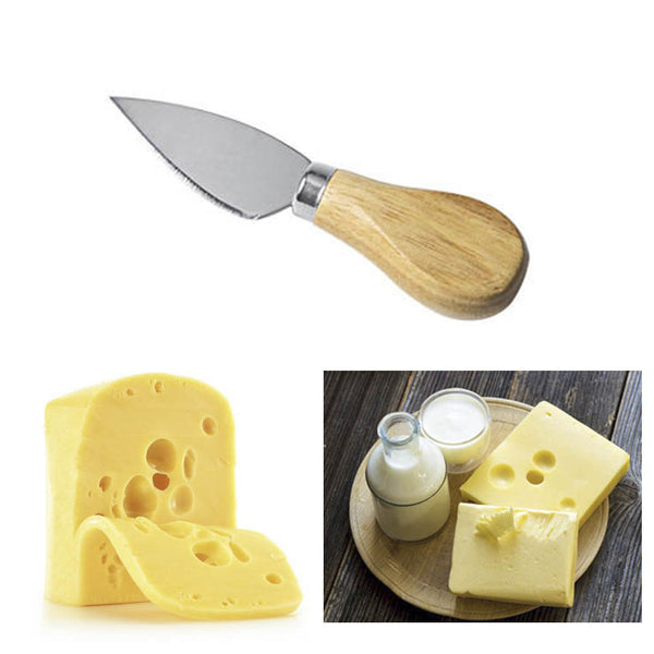 WOODEN HANDLE CHEESE KNIFE SET