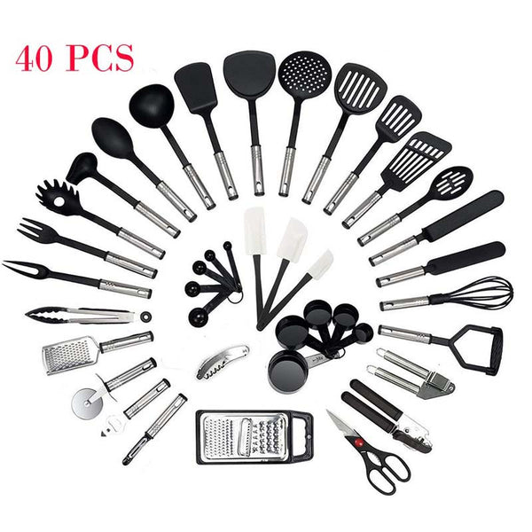 COOKING SET 40 PIECES STAINLESS STEEL