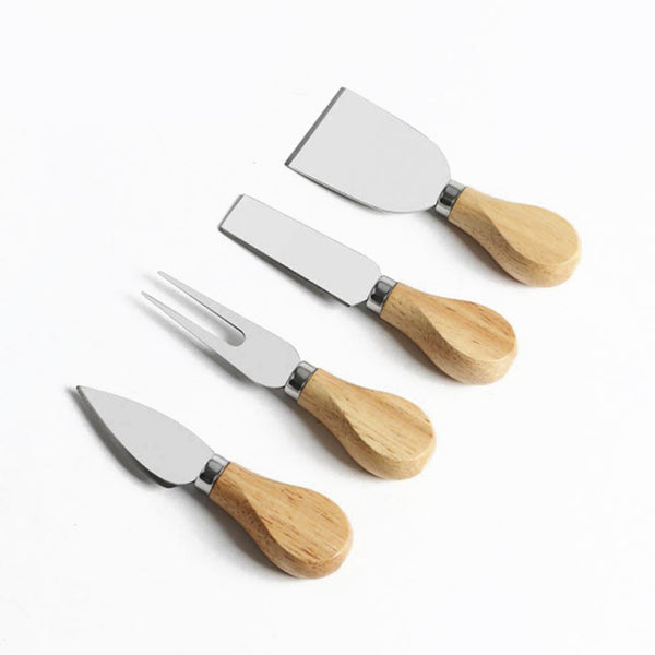 WOODEN HANDLE CHEESE KNIFE SET