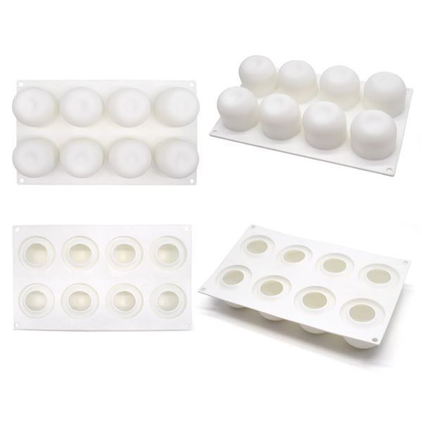 SILICONE MOULD APPLE SHAPE 8 CAVITY