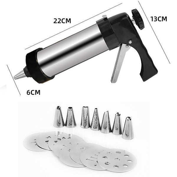 1 GUN + 8 NOZZLES + 13 BISCUIT DISCS