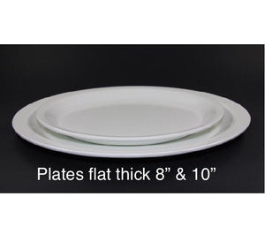 MELAMINE THICK WHITE PLATE