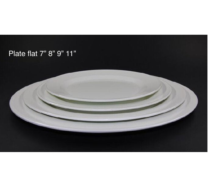 MELAMINE PLATE WITH RIM