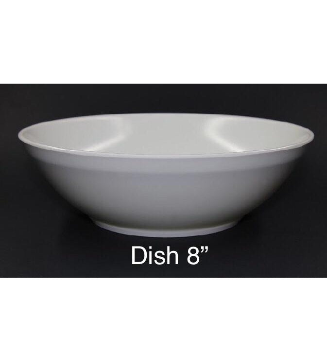 MELAMINE DISH  WHITE