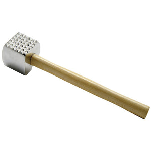 MEAT TENDERIZER.WOOD HANDLE,2-3/4×11-1/8