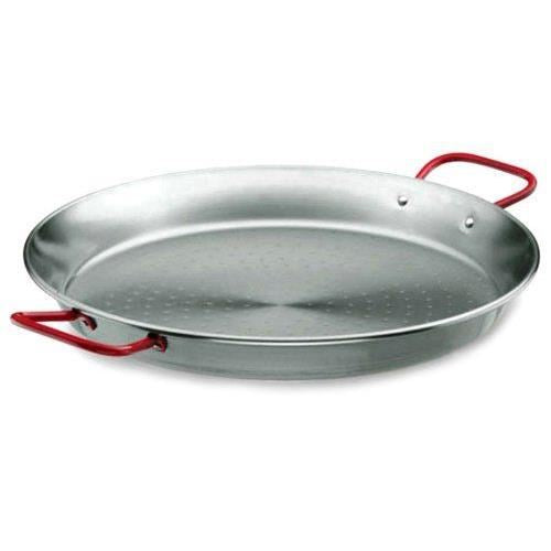 PAELLA STEEL ROUND DISH .