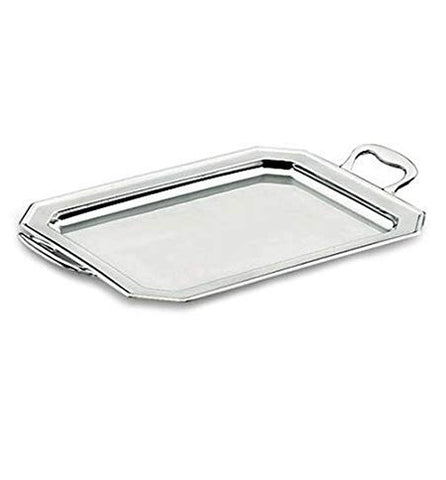 OCTOGONAL TRAY W/HANDLES 46 CMS. 18/10