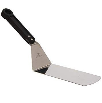 SPATULE WITH BLACK PLASTIC HANDLE 35 CMS