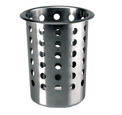 ST.STEEL CUTLERY HOLDER CYLINDER 12X14CM