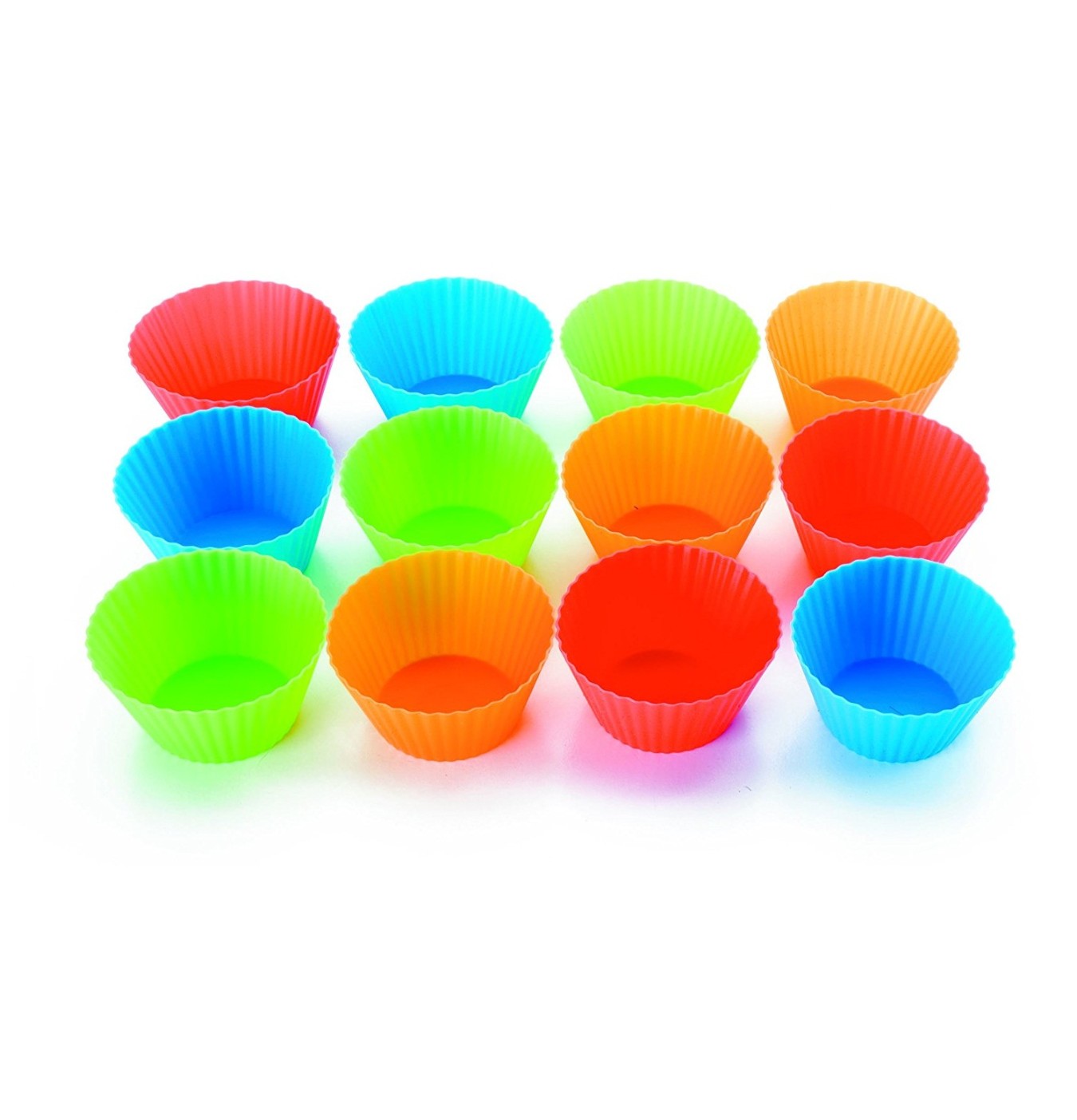 12 SILICONE MUFFIN MOULDS SET