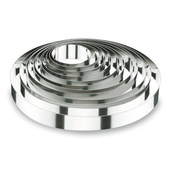 ROUND CAKE RING STNLS 4.5 CM HEIGHT - STNLS